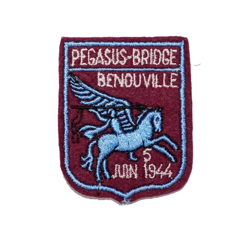 Pegasus Bridge at Bénouville, Normandy Commemorative Patch - Army & Outdoors - Flags, Badges & Insignia