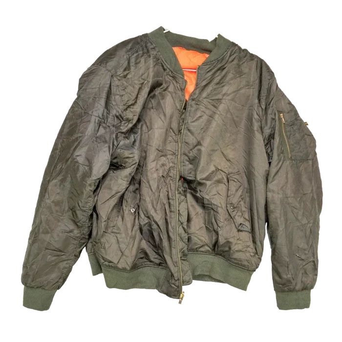 Phat Farm Olive MA-1 Flight Jacket - 3XLarge - Army & Outdoors - Flight Jackets