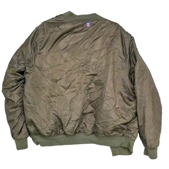 Phat Farm Olive MA-1 Flight Jacket - 3XLarge - Army & Outdoors - Flight Jackets