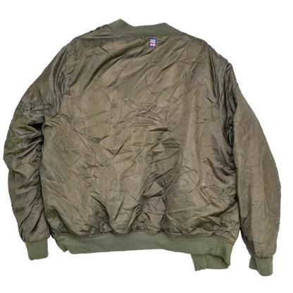 Phat Farm Olive MA-1 Flight Jacket - 3XLarge - Army & Outdoors - Flight Jackets