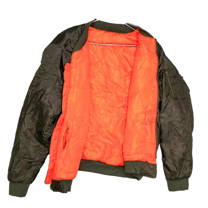 Phat Farm Olive MA-1 Flight Jacket - 3XLarge - Army & Outdoors - Flight Jackets