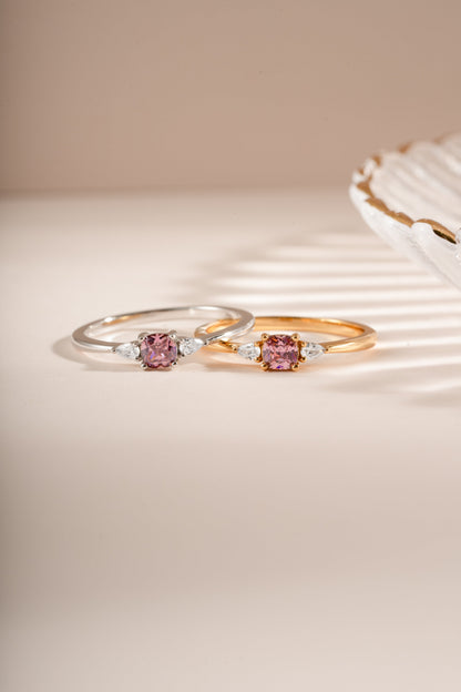 Pink Cushion Ring