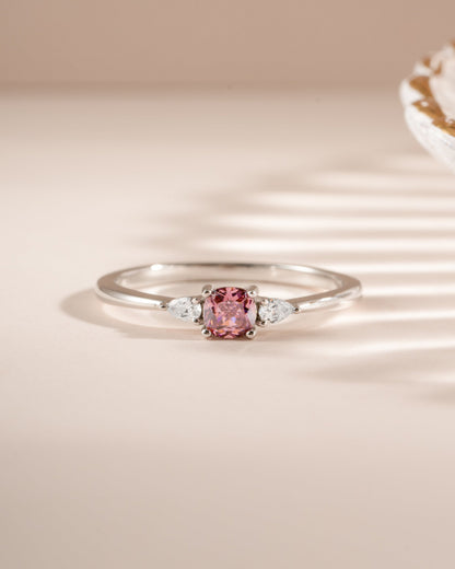 Pink Cushion Ring