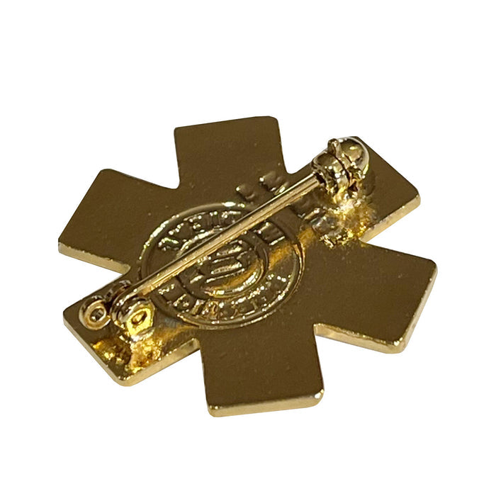 Star of Life pin, back