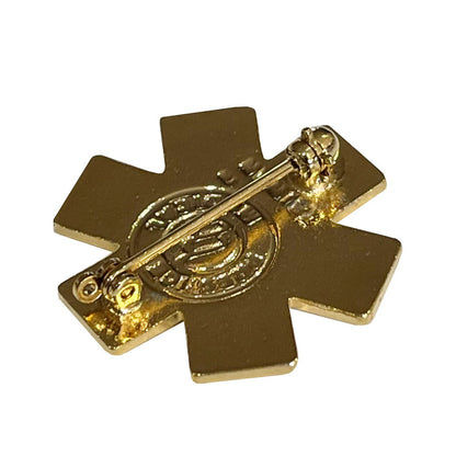 Star of Life pin, back