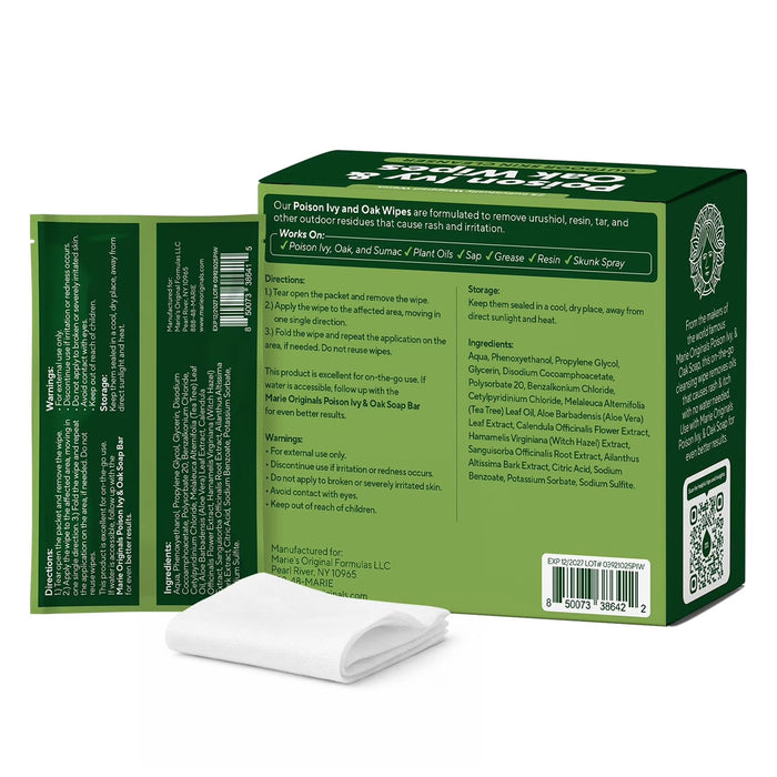 Poison Ivy & Oak Wipes (25 Sachets)