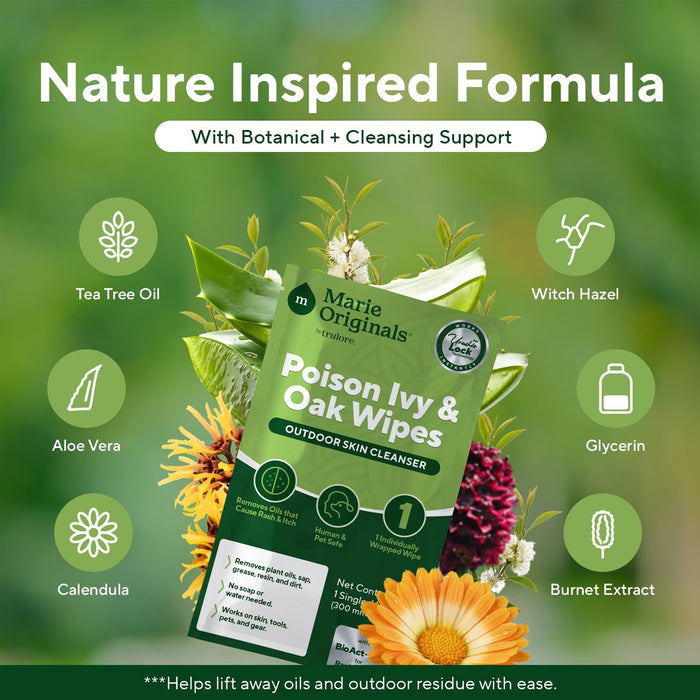 Poison Ivy & Oak Wipes (25 Sachets)