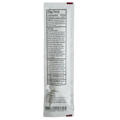 Povidone Iodine Swab Sticks, back