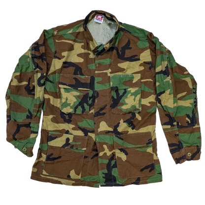 Propper Woodland Ripstop BDU Shirt - Medium - Army & Outdoors - Field Shirts