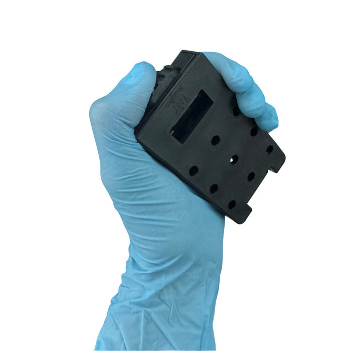 Push-Button Locking Mount, in hand