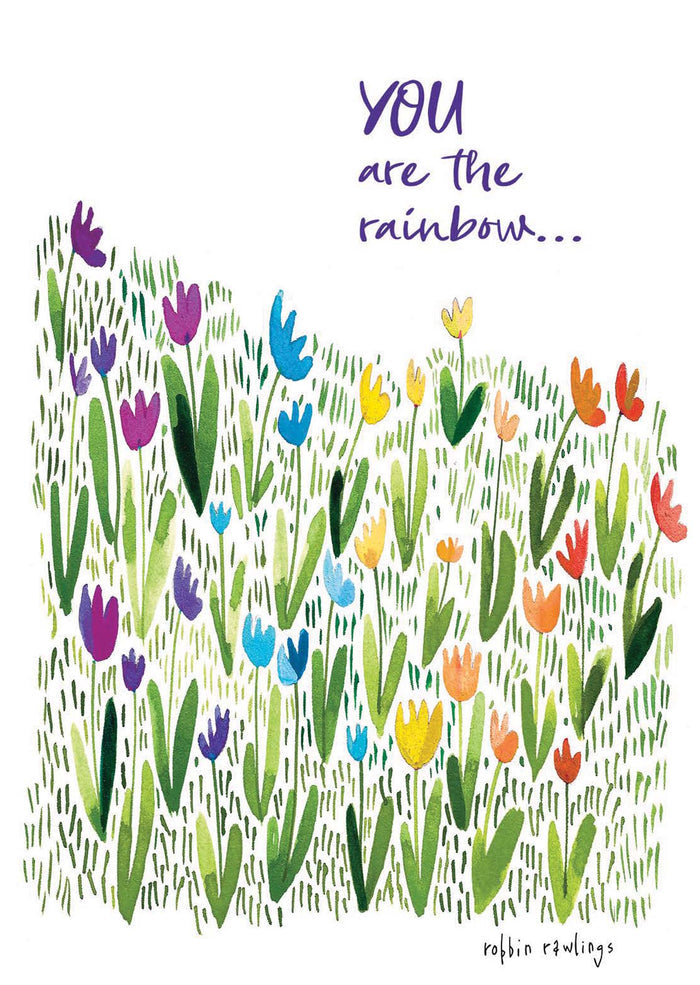 Rainbow Flowers | Encouragement Boxed Notecards – 15 Premium Cards