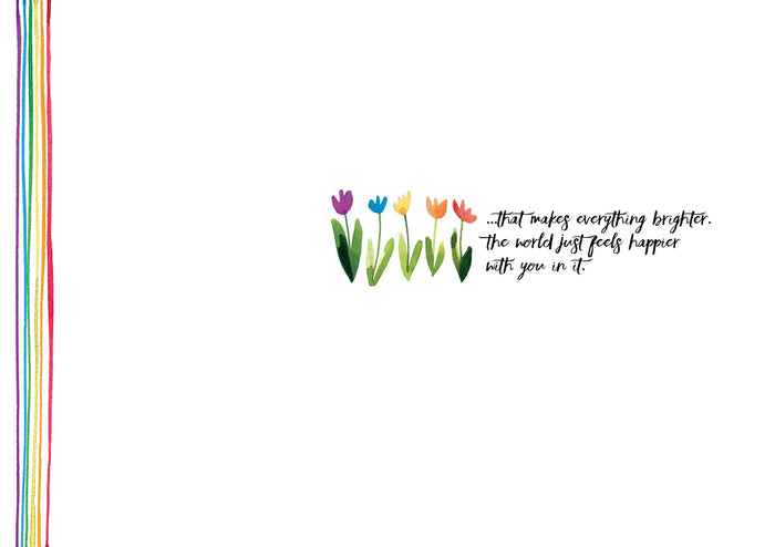 Rainbow Flowers | Encouragement Boxed Notecards – 15 Premium Cards