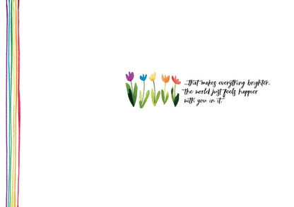 Rainbow Flowers | Encouragement Boxed Notecards – 15 Premium Cards