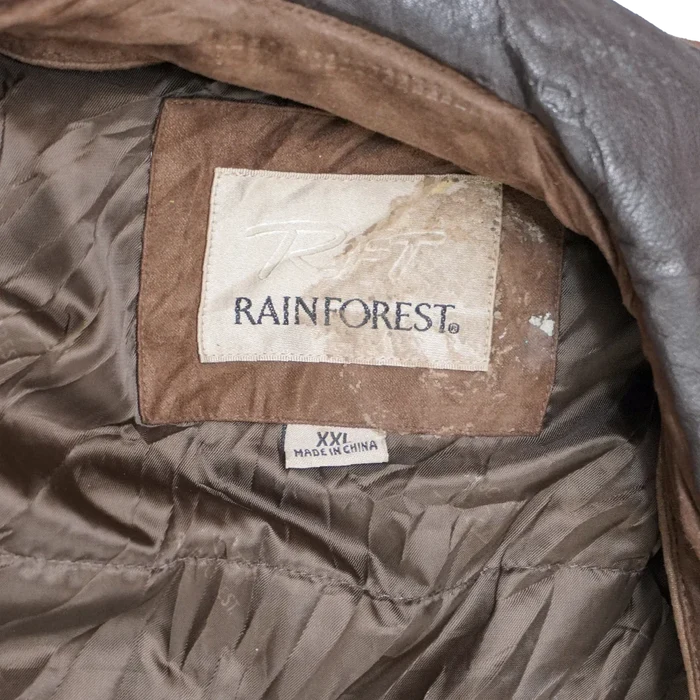 Rainforest Faux Leather Jacket - 2XLarge - Army & Outdoors - Flight Jackets