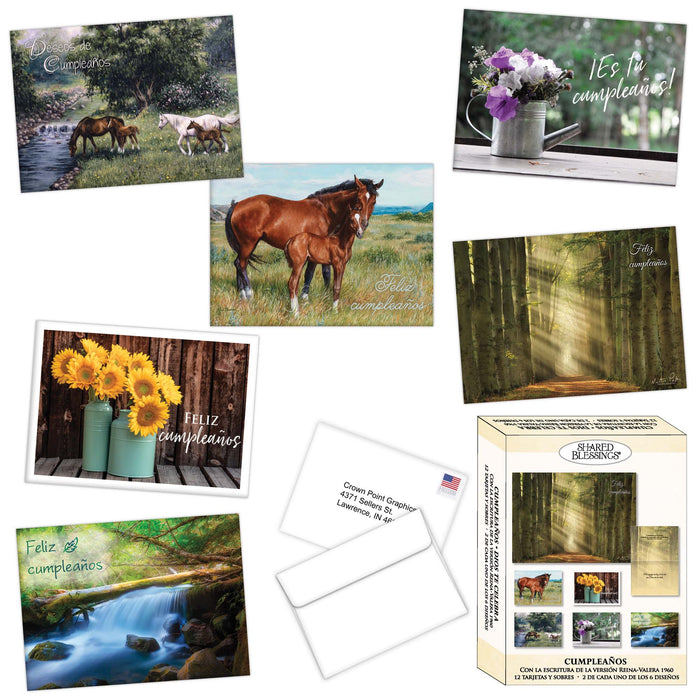 Religious Birthday Cards with Scripture in Spanish | Dios Te Celebra
