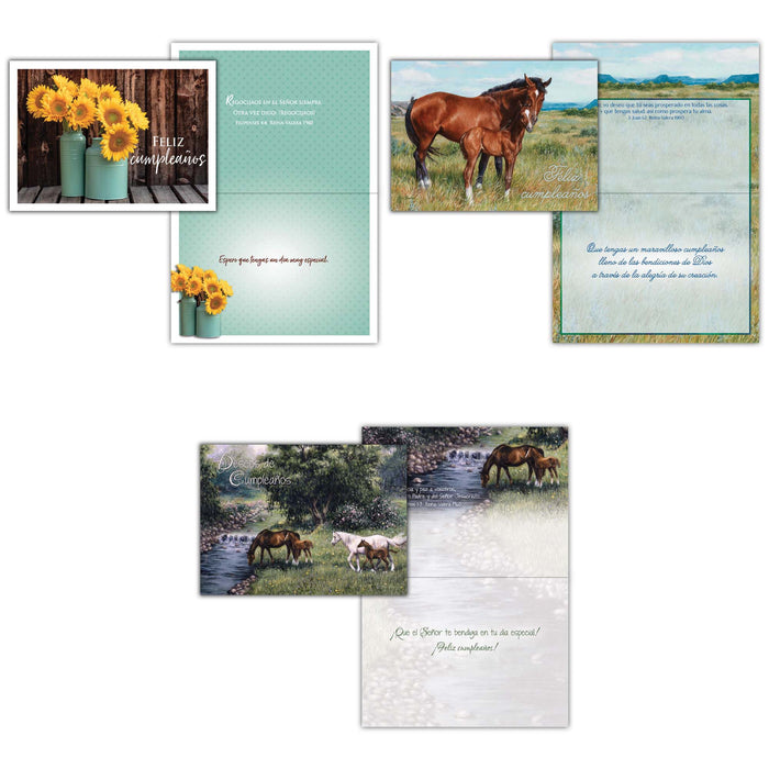 Religious Birthday Cards with Scripture in Spanish | Dios Te Celebra