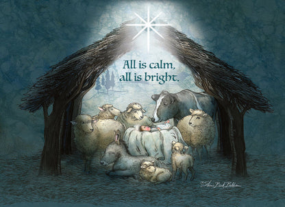 All Is Calm, All is Bright card