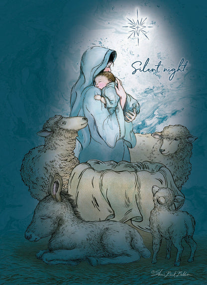 Silent night card