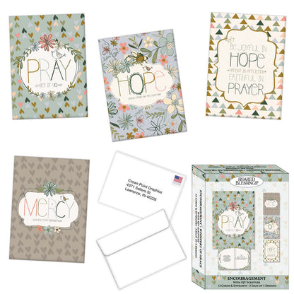 Religious Encouragement Cards with KJV Scripture | Whispers of Grace