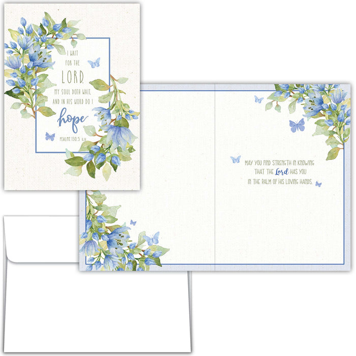 Set of greeting cards with floral designs and text on a white background