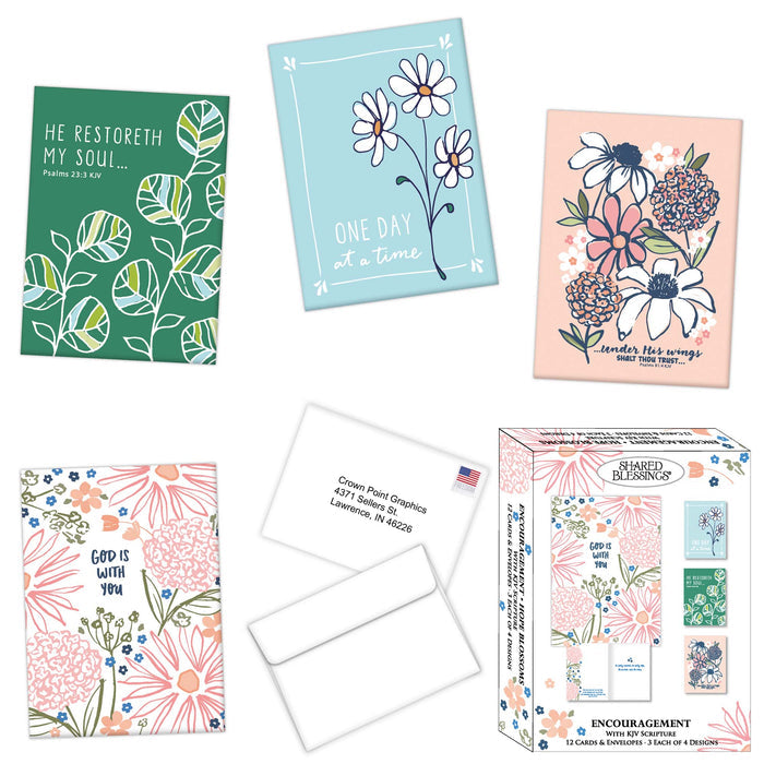 Religious Encouragement Cards with Scripture | Hope Blossoms