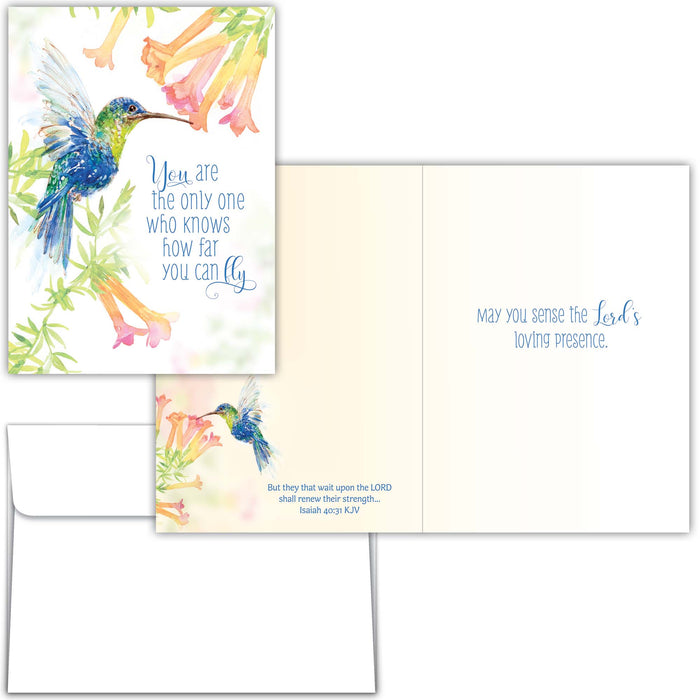 Religious Encouragement Cards with Scripture |  Wings of His Word