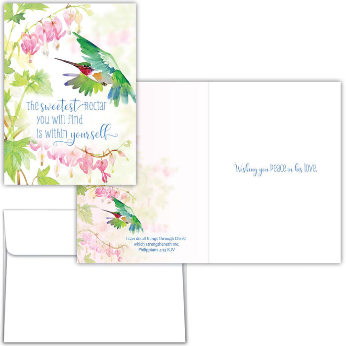 Religious Encouragement Cards with Scripture |  Wings of His Word