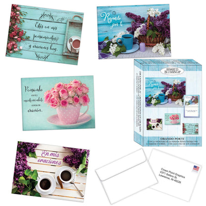 Religious Praying for You Cards in Spanish with Scripture | Bendiciones en Oración