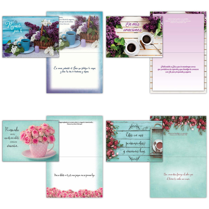 Religious Praying for You Cards in Spanish with Scripture | Bendiciones en Oración