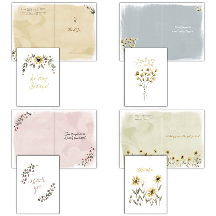 Religious Thank You Cards with Scripture |  Graced with Gratitude