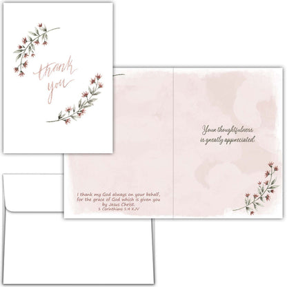 Religious Thank You Cards with Scripture |  Graced with Gratitude
