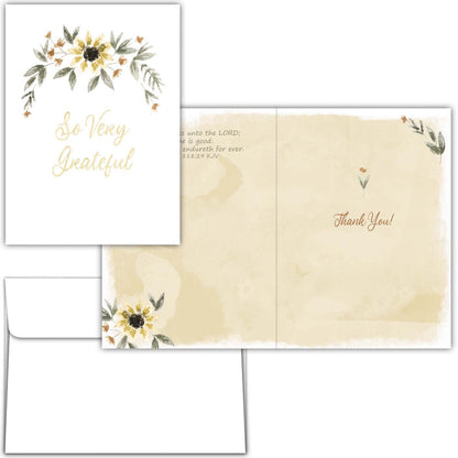 Religious Thank You Cards with Scripture |  Graced with Gratitude
