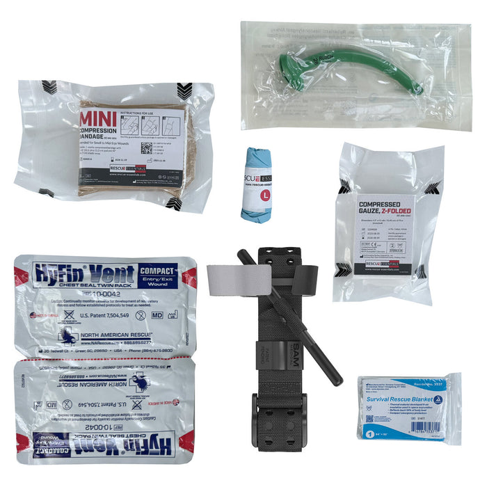 Mini Rip-Away IFAK Pouch, Components (SAM XT Tourniquet)