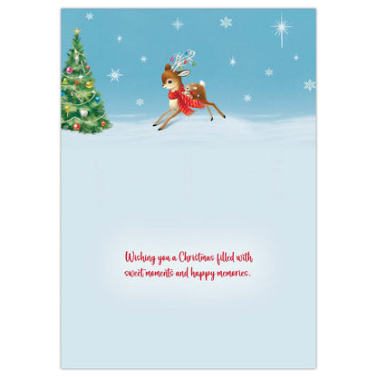 Retro Reindeer Boxed Christmas Cards by Crown Point Graphics