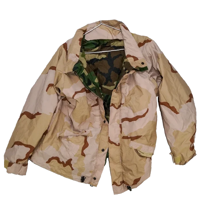 Reversible Woodland and 3 Colour Desert Wet Weather Jacket - XLarge - Army & Outdoors - Rain Jackets