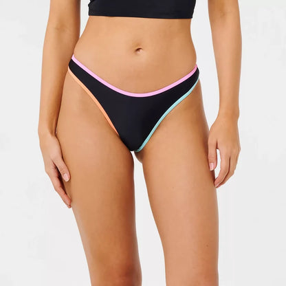 RIPCURL SURF PUFF HI SKIMPY BIKINI BOTTOM