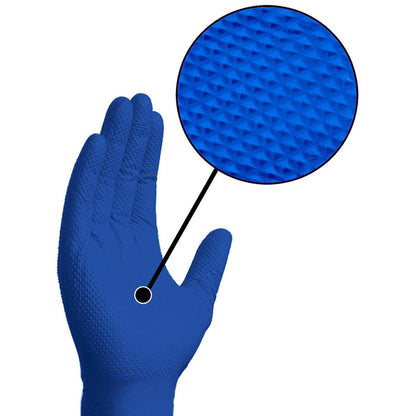 Nitrile Glove with close up on texture