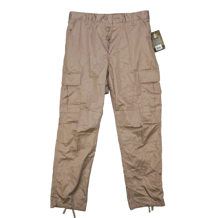 Rothco Khaki BDU Trousers - Medium - Army & Outdoors - Combat Trousers