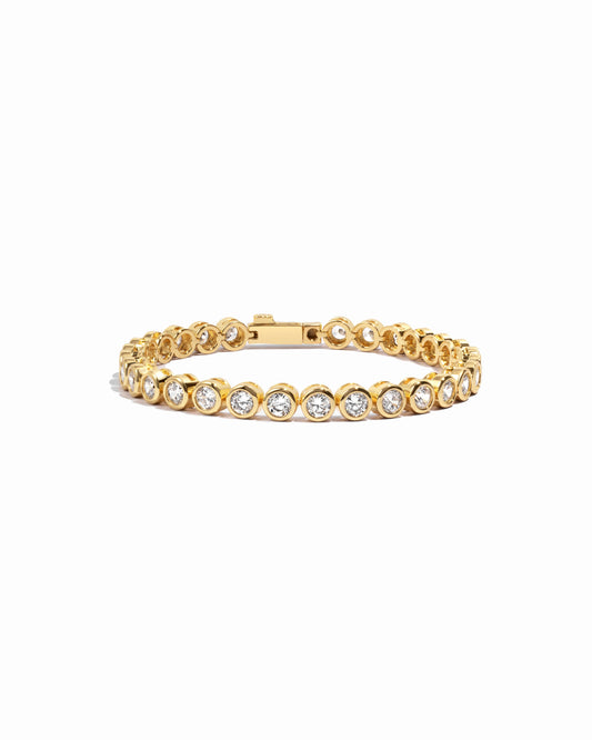 4mm Round Bezel Tennis Bracelet
