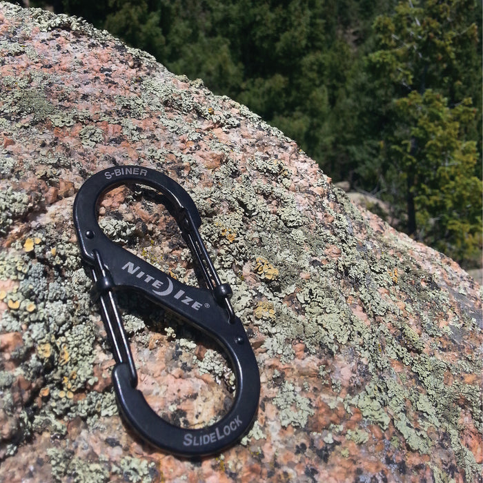 S-Biner® SlideLock® Stainless Steel #4, on rock