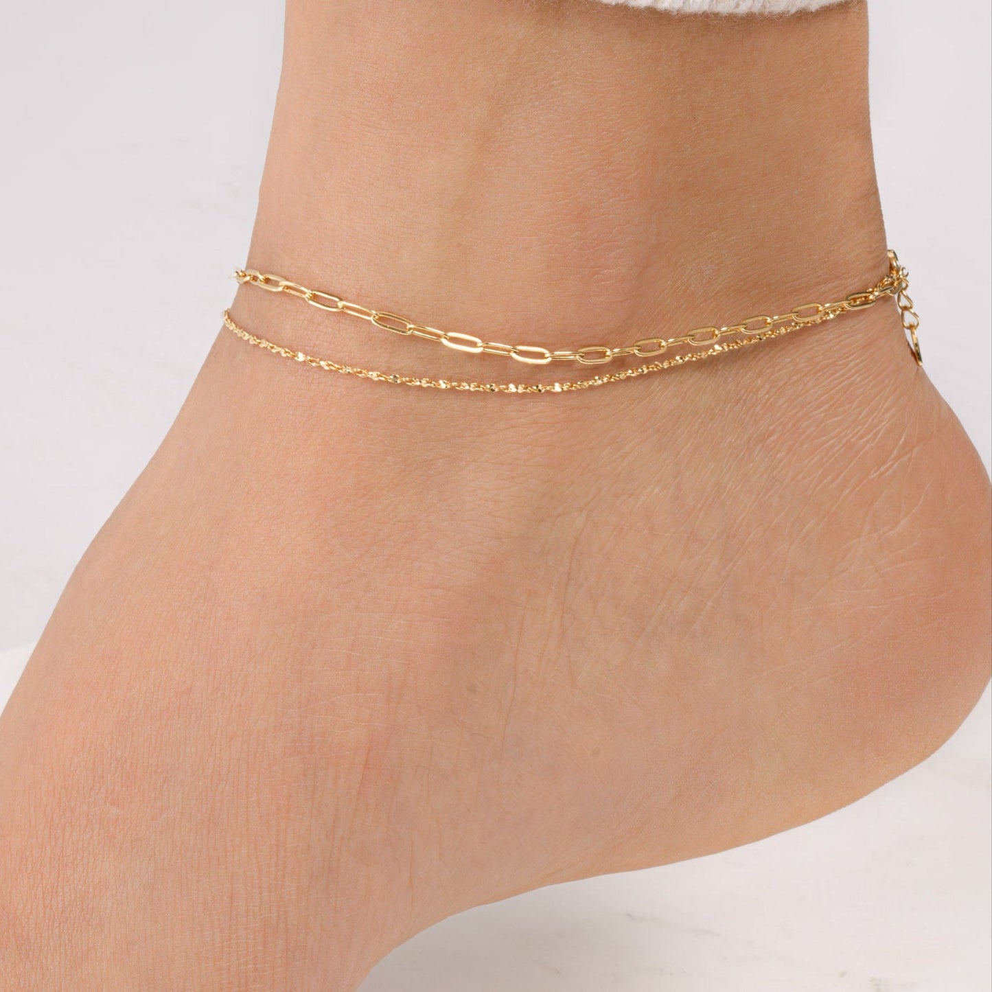 Two Dainty Anklet Set