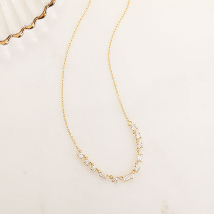 Baguette Line Necklace