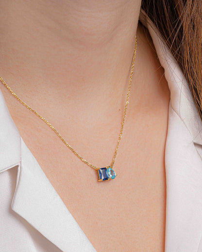 Custom Toi Et Moi Birthstone Necklace