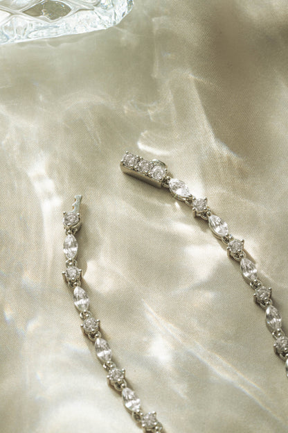 Pear Tennis Necklace