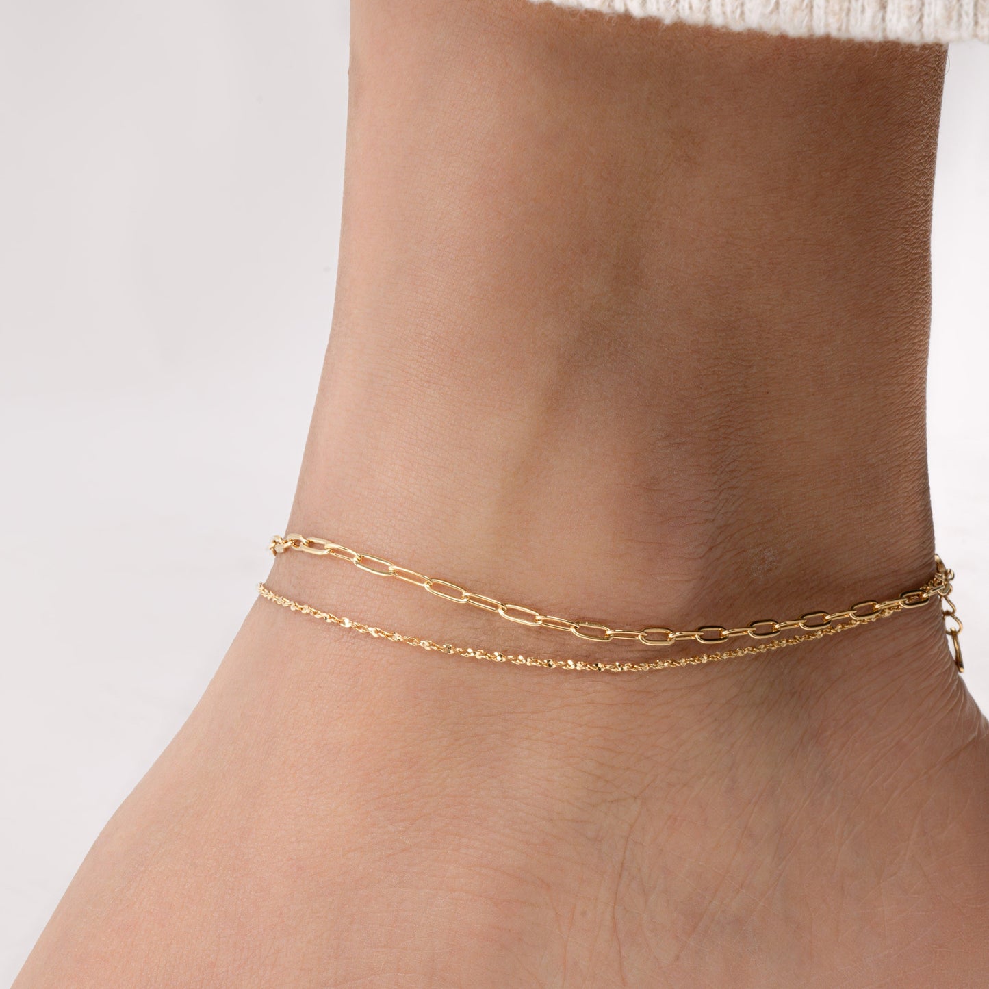 Two Dainty Anklet Set