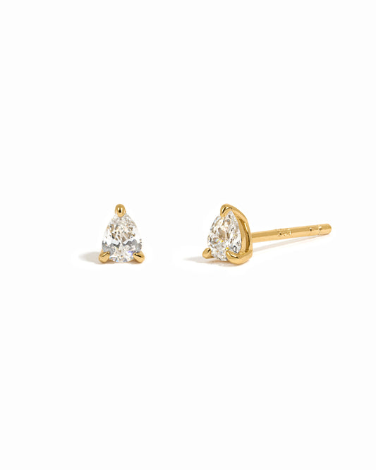3x4mm Pear Studs