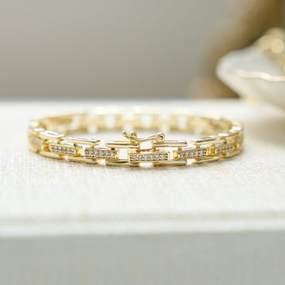CZ Link Bracelet