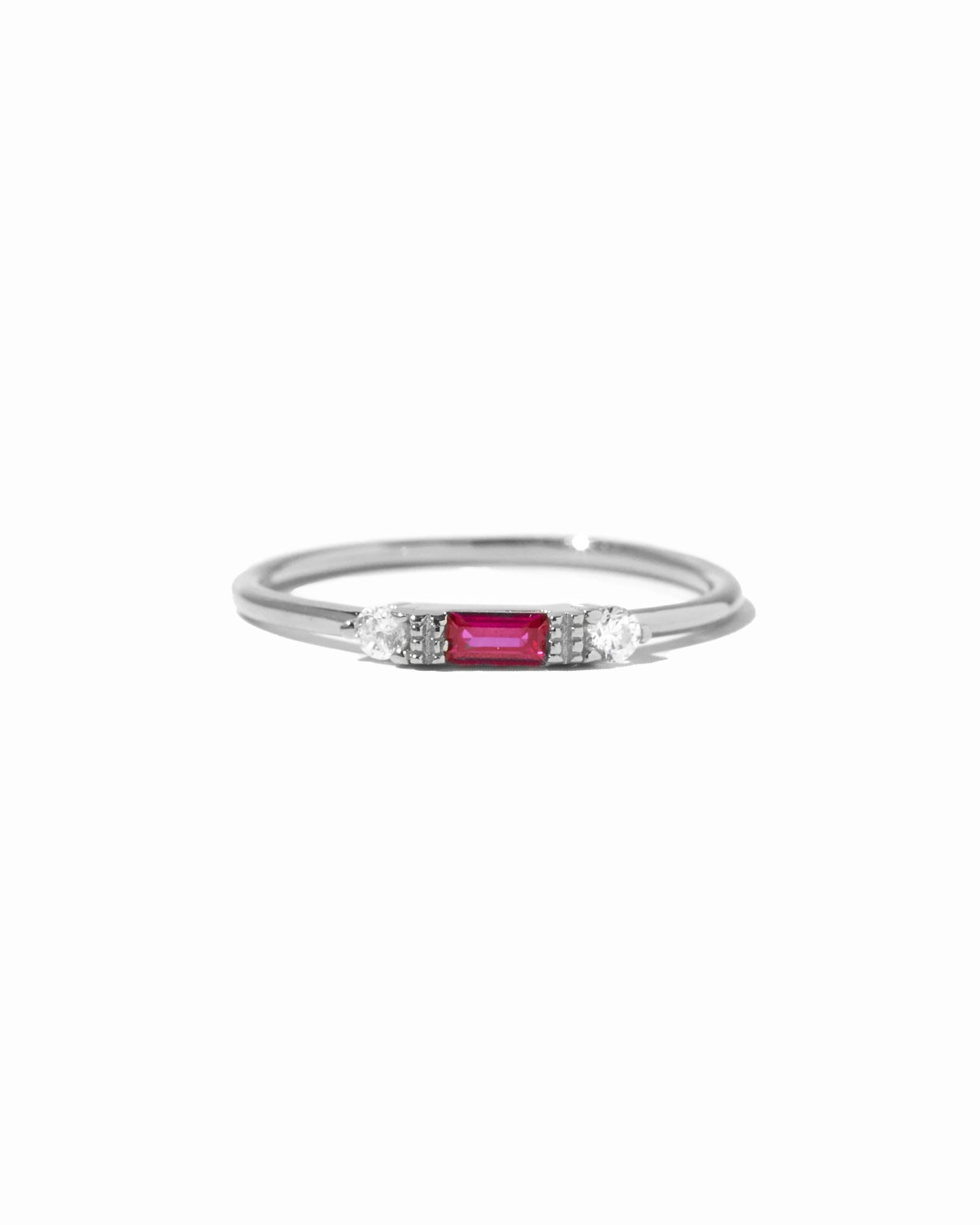 Ruby Baguette Ring