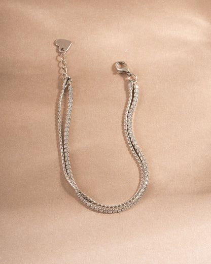 Tennis & Chain Bracelet Set