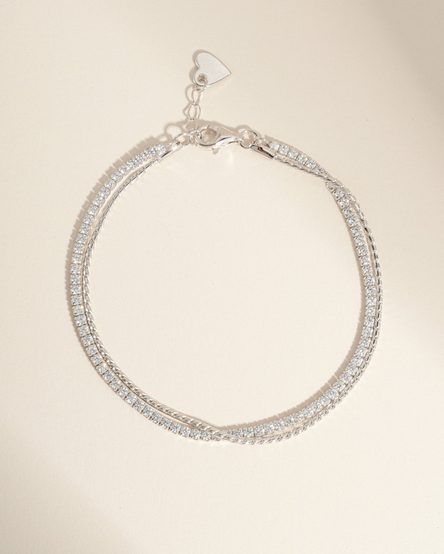 Tennis & Chain Bracelet Set